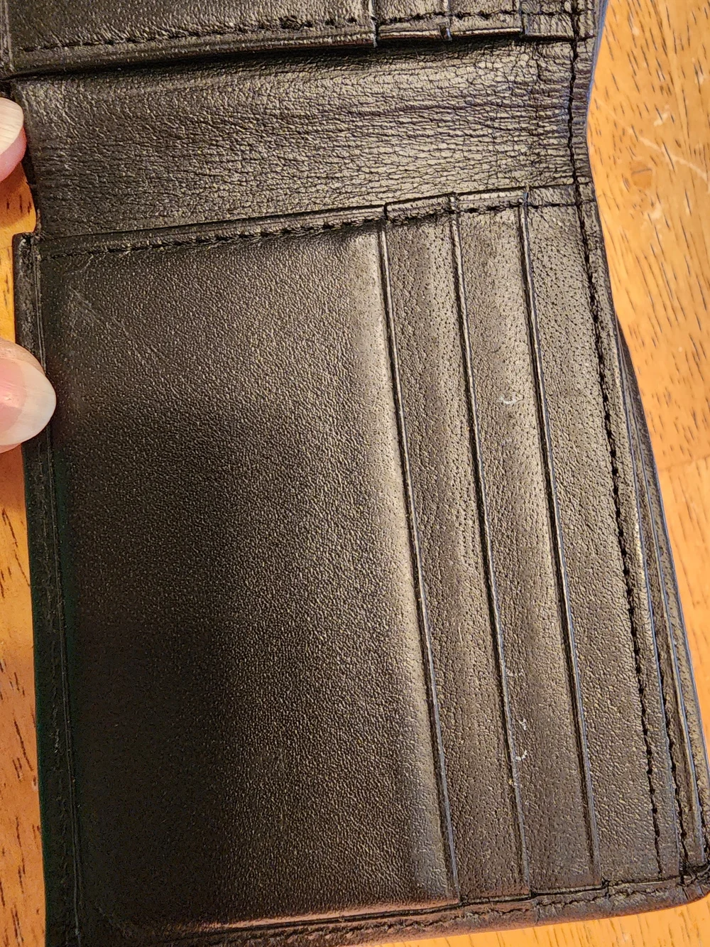 Coach Black Leather Men's Bi-Fold Leather Wallet